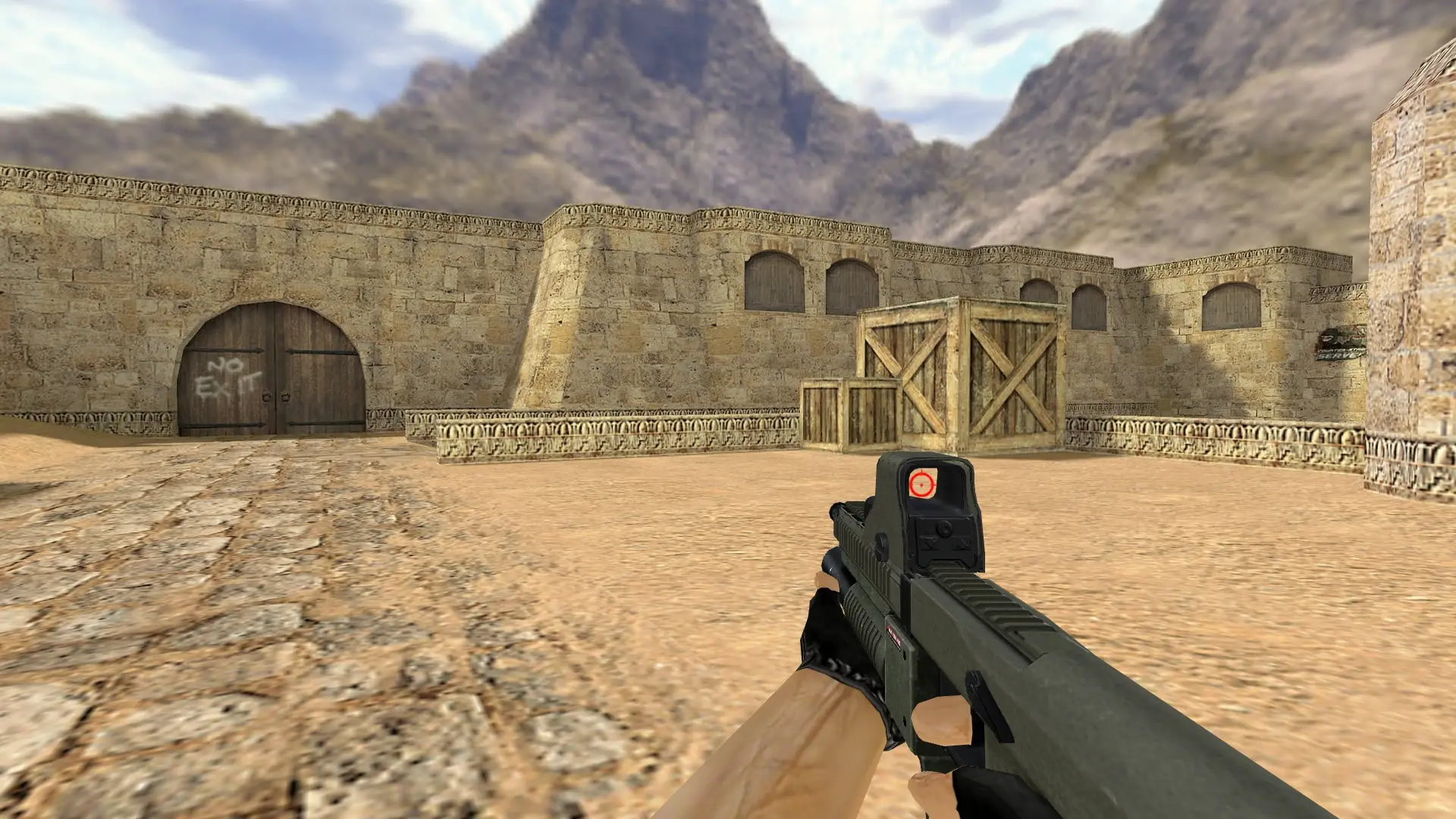 MR-C — de_dust2 (first person)