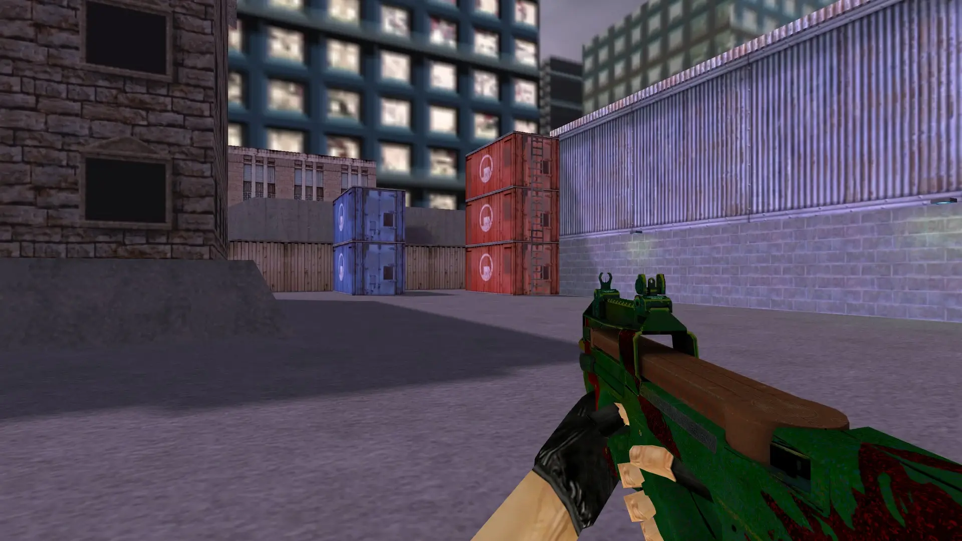 P90 Green Goblin — cs_assault (first person)
