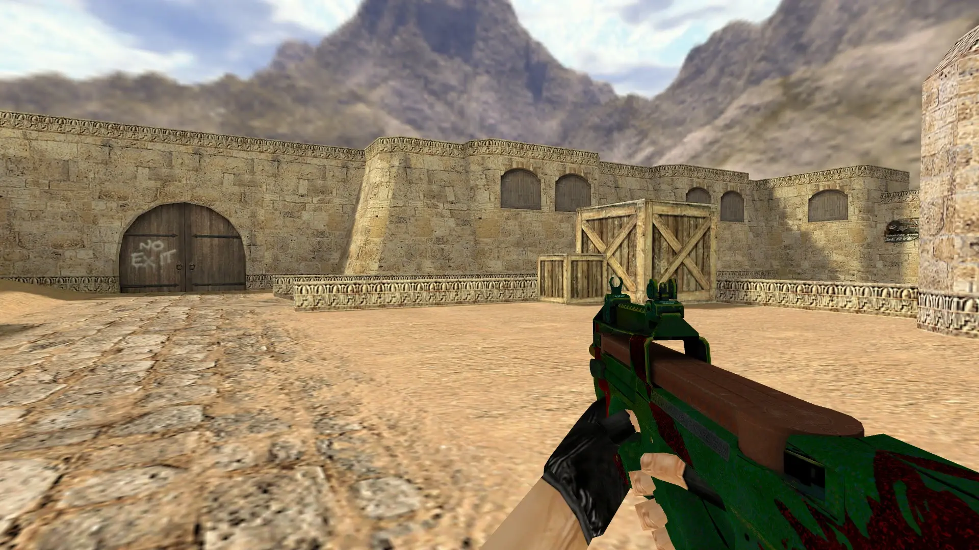 P90 Green Goblin — de_dust2 (first person)