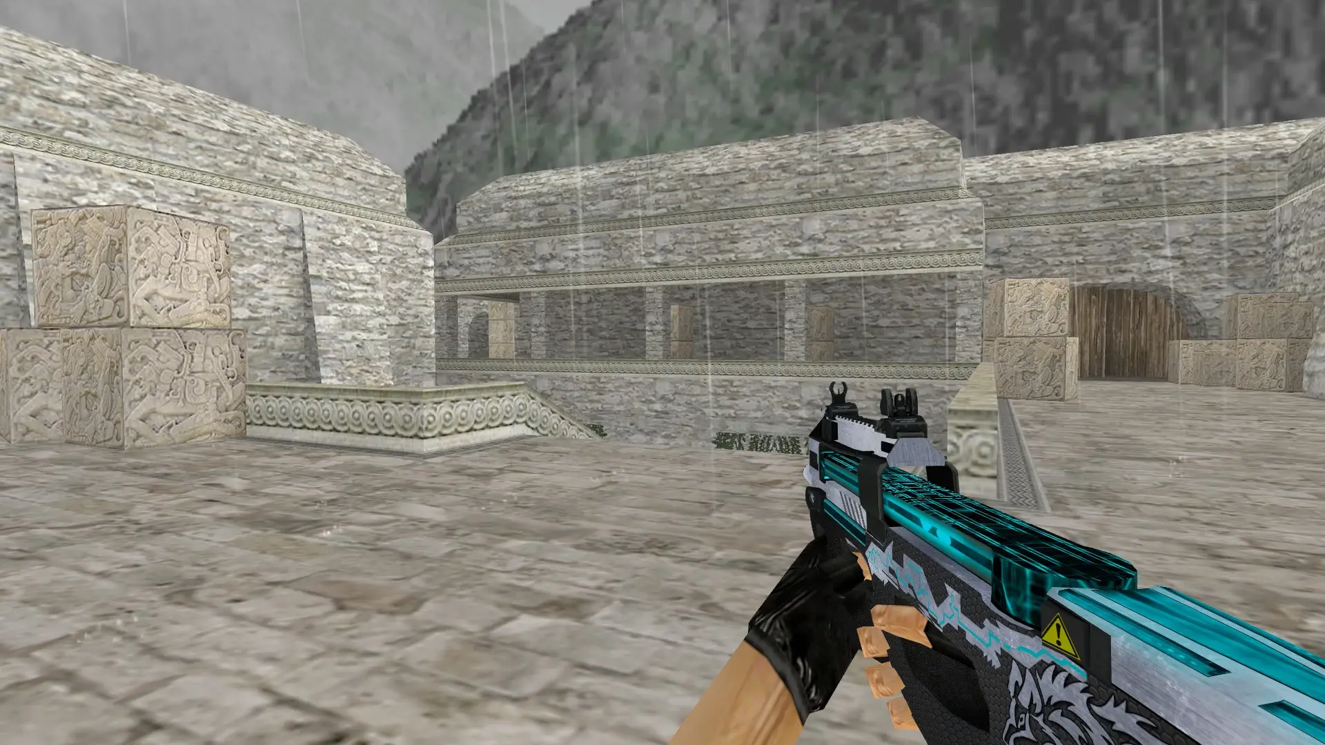 P90 Alpha — de_aztec (first person)