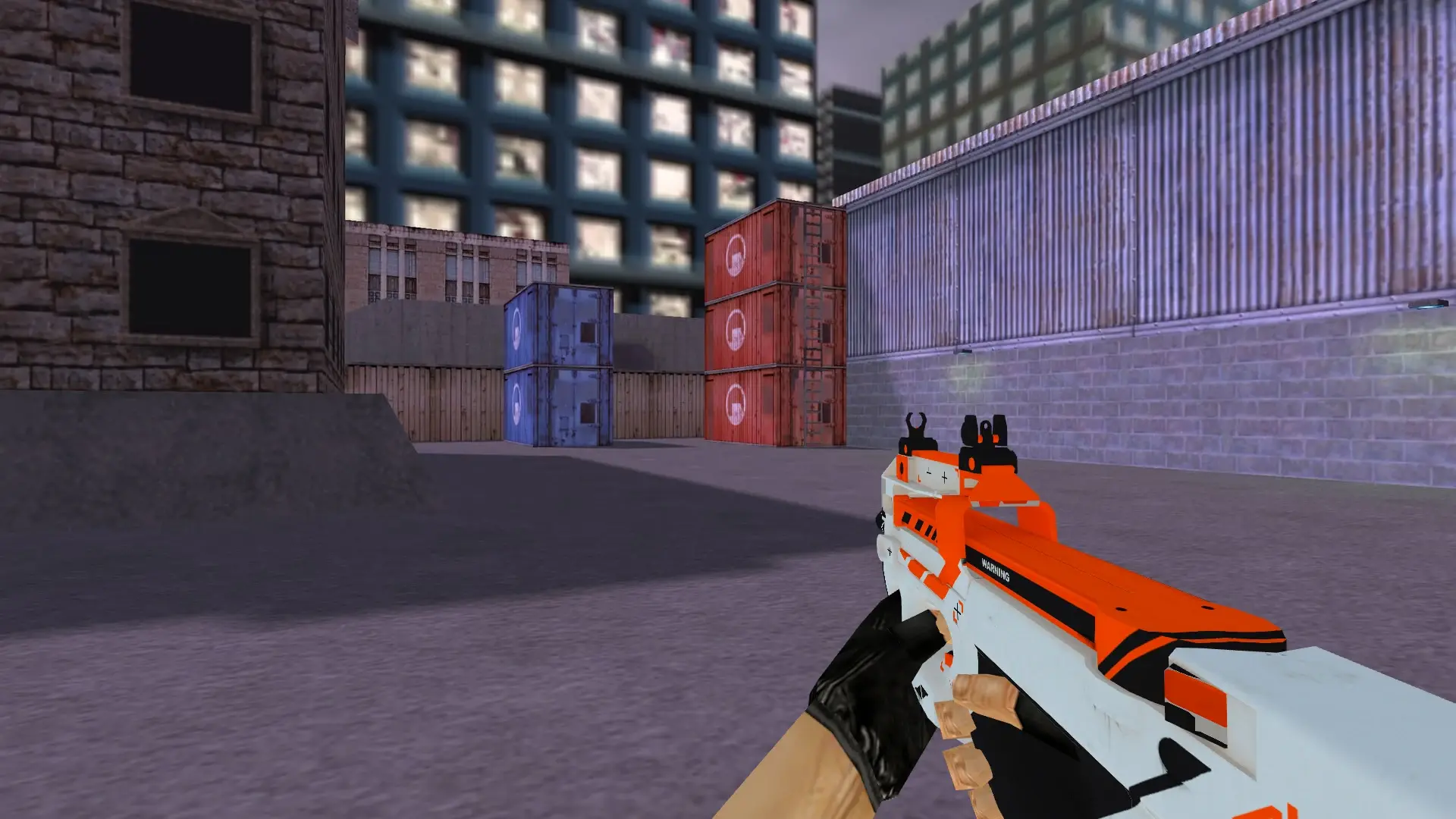 P90 | Asiimov — cs_assault (first person)