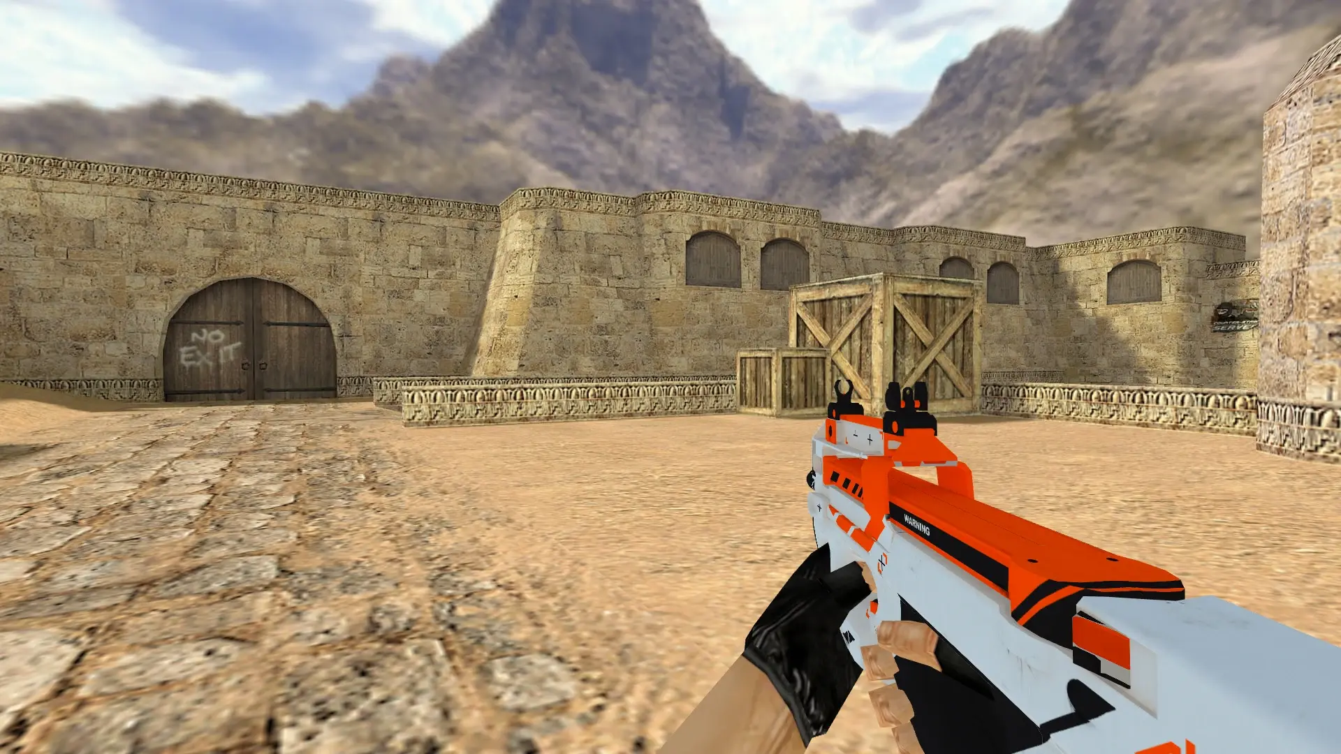 P90 | Asiimov — de_dust2 (first person)