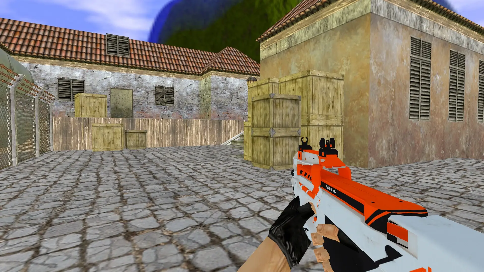 P90 | Asiimov — de_inferno (first person)