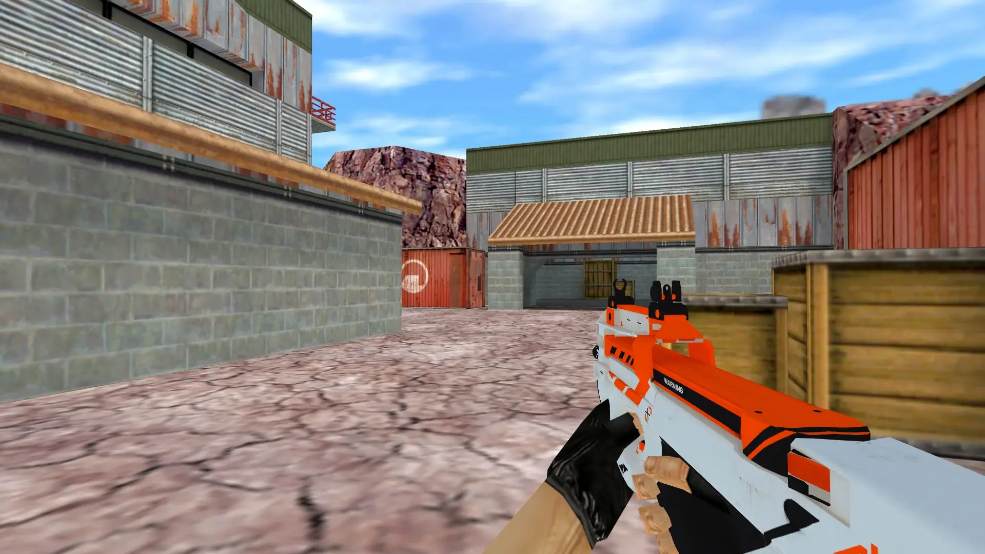 P90 | Asiimov — de_nuke (first person)