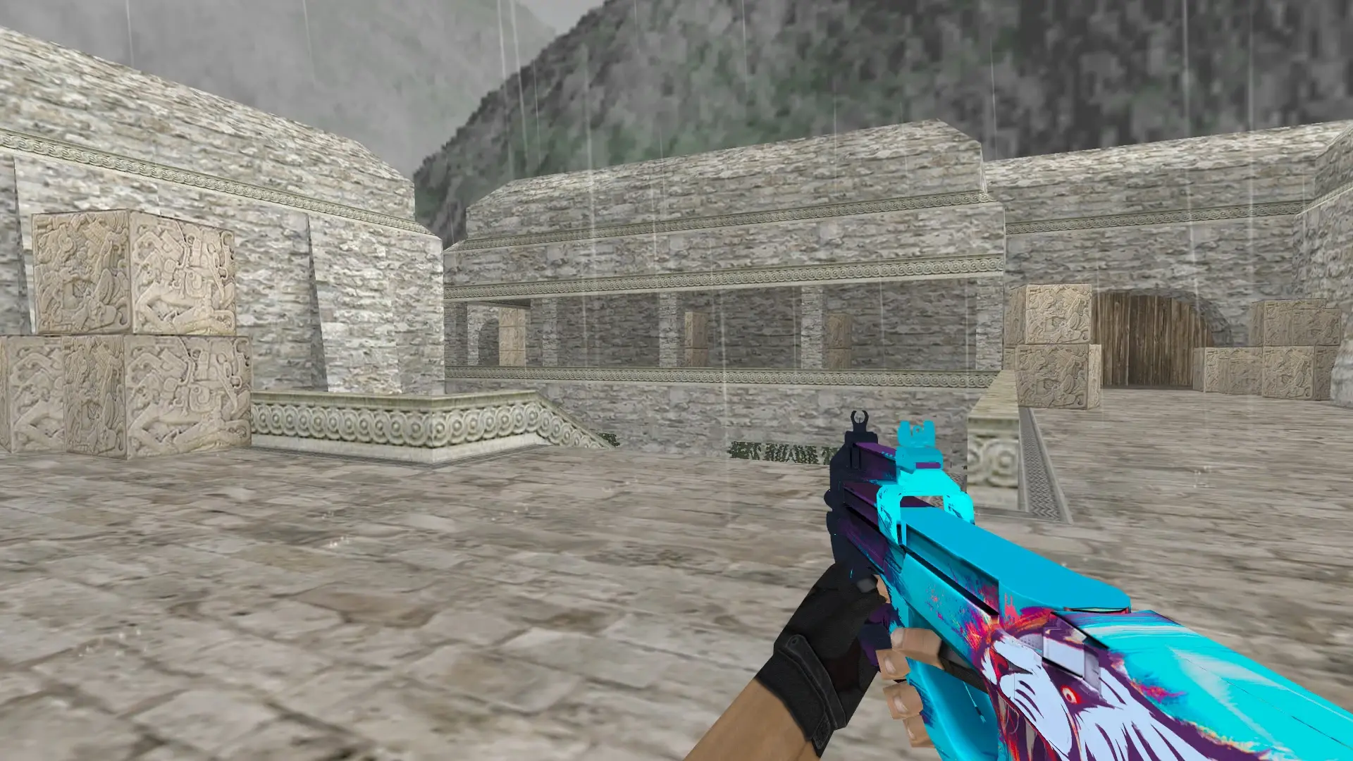 P90 Grimalkin — de_aztec (first person)