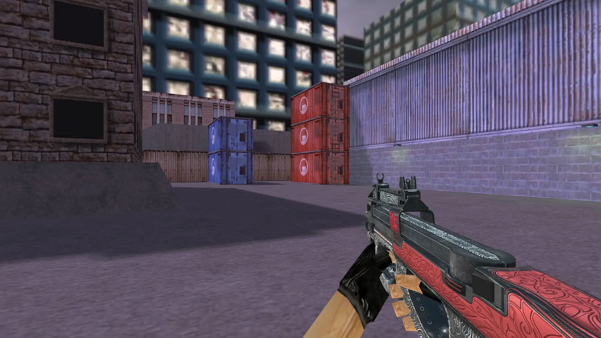 P90 Bark Beetle Red — cs_assault (first person)