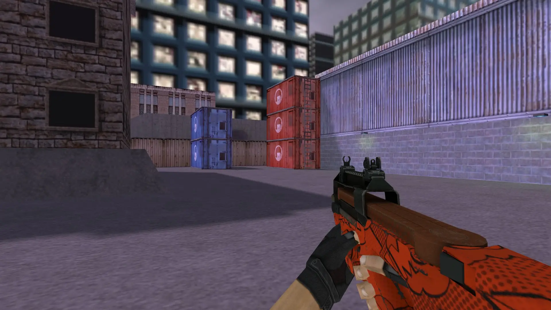 P90 Boom — cs_assault (first person)