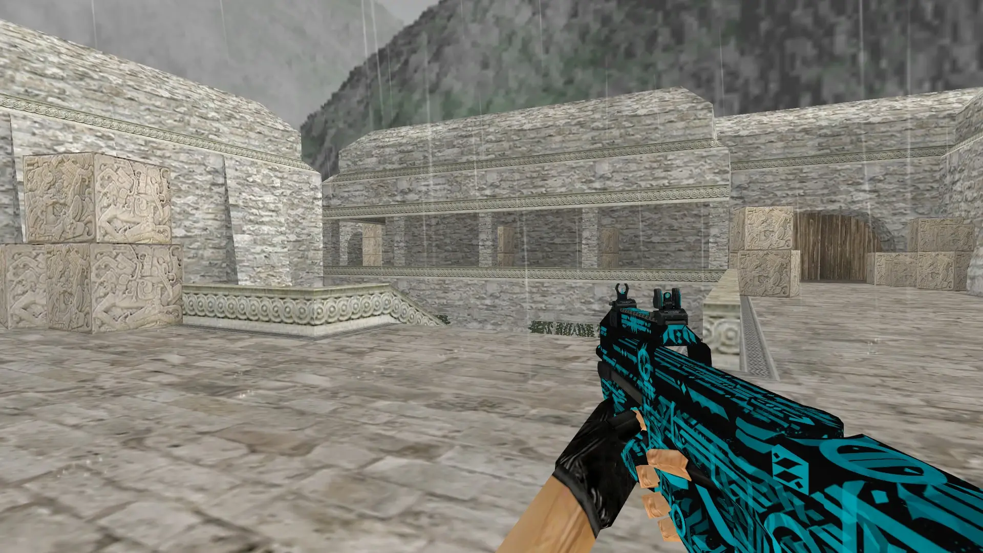 P90 Handwritten — de_aztec (first person)