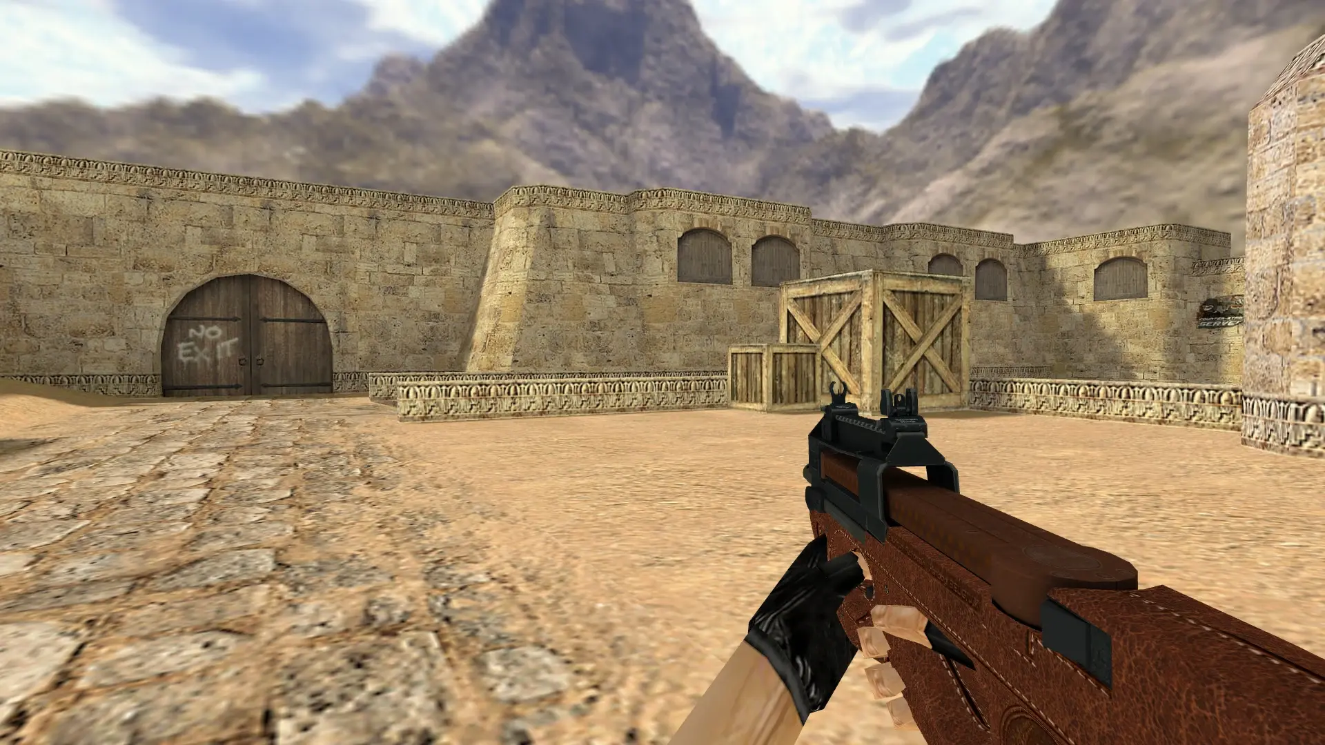 P90 Leather — de_dust2 (first person)