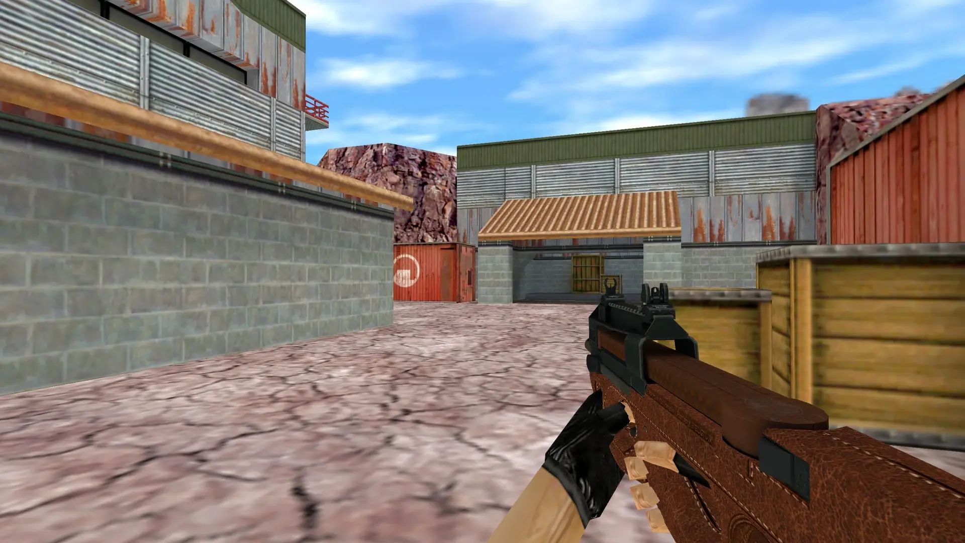 P90 Leather — de_nuke (first person)