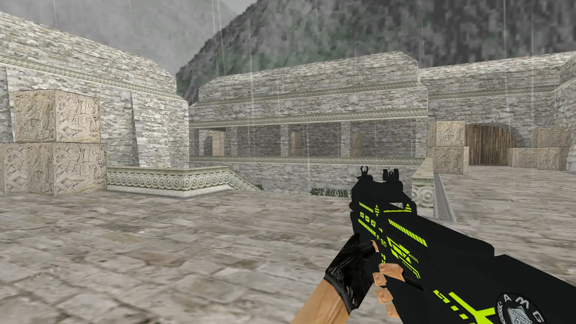 P90 Machine — de_aztec (first person)