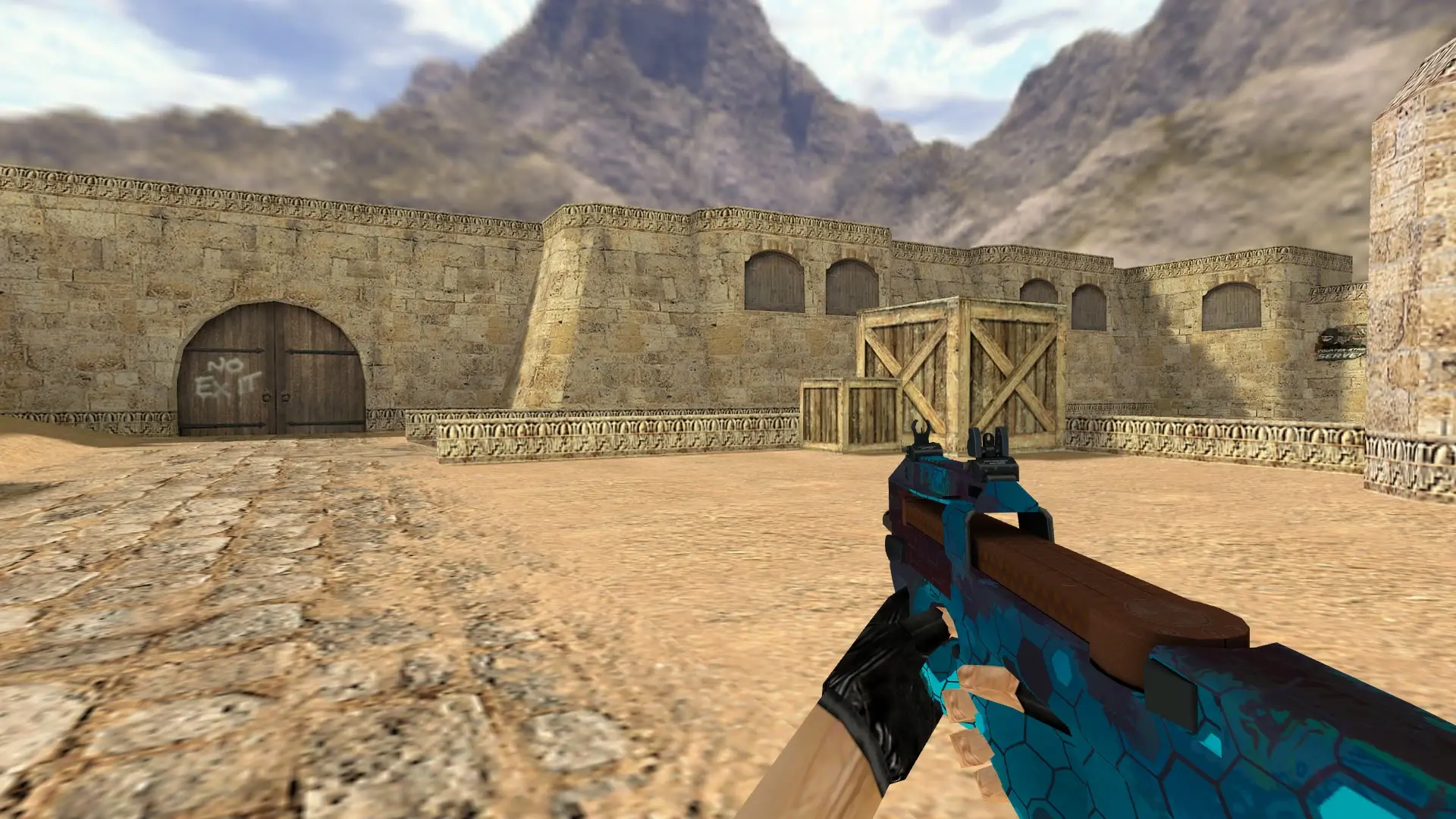 P90 Module — de_dust2 (first person)