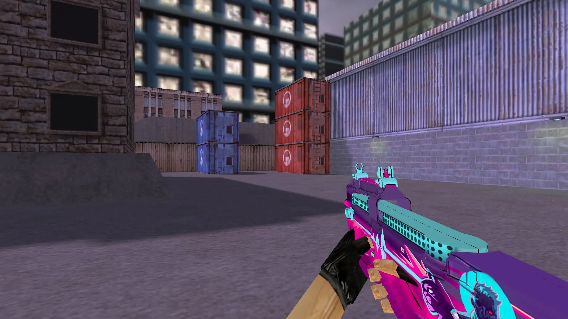 P90 Neon Rider — cs_assault (first person)