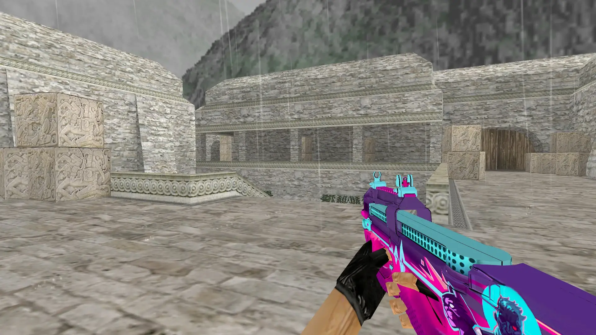 P90 Neon Rider — de_aztec (first person)