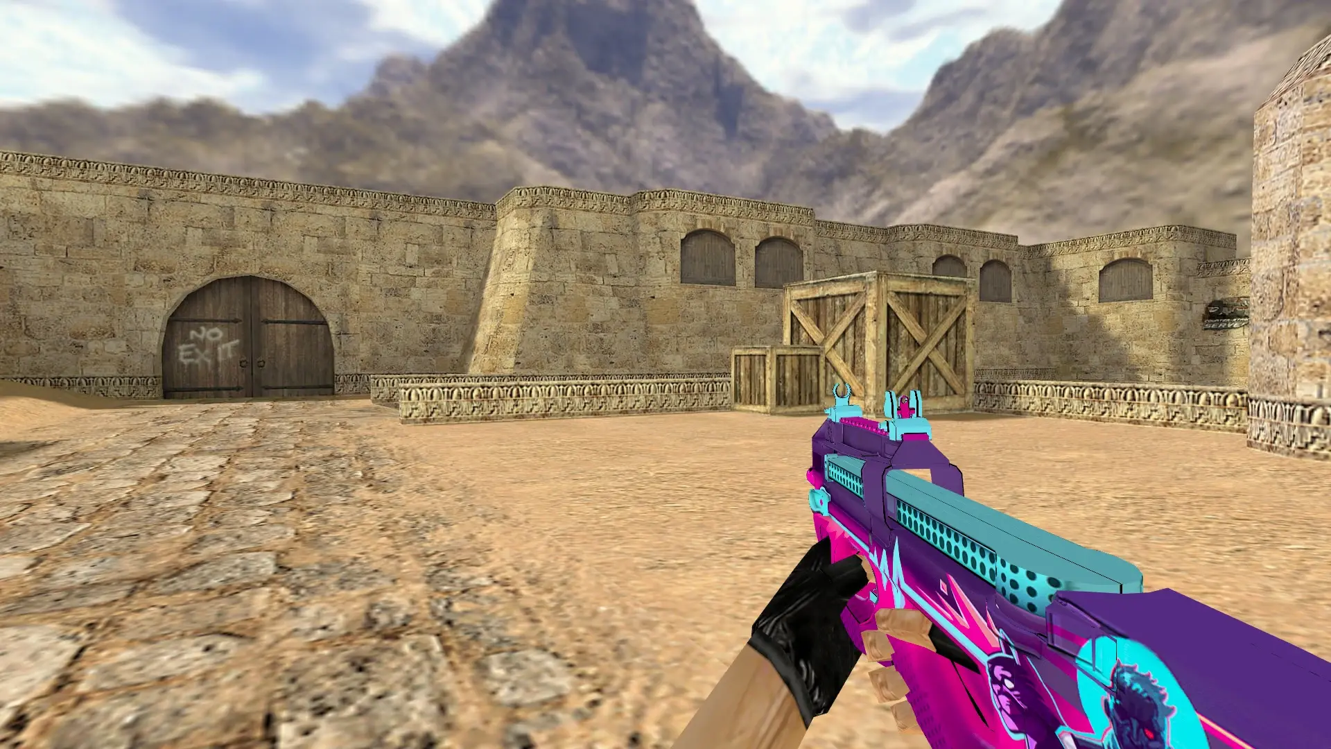 P90 Neon Rider — de_dust2 (first person)