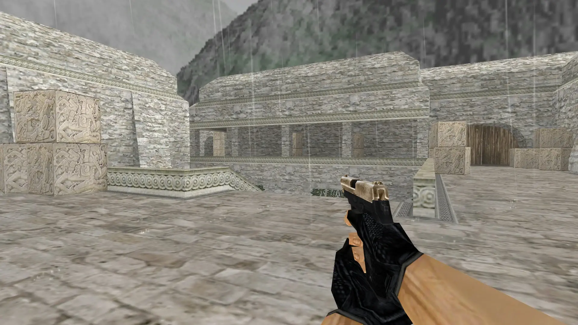 P228 Golden — de_aztec (first person)