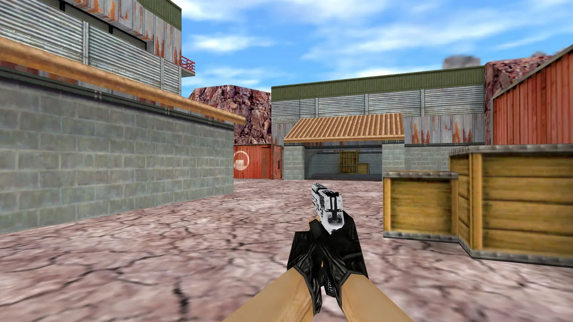 P250 Cerakote White — de_nuke (first person)