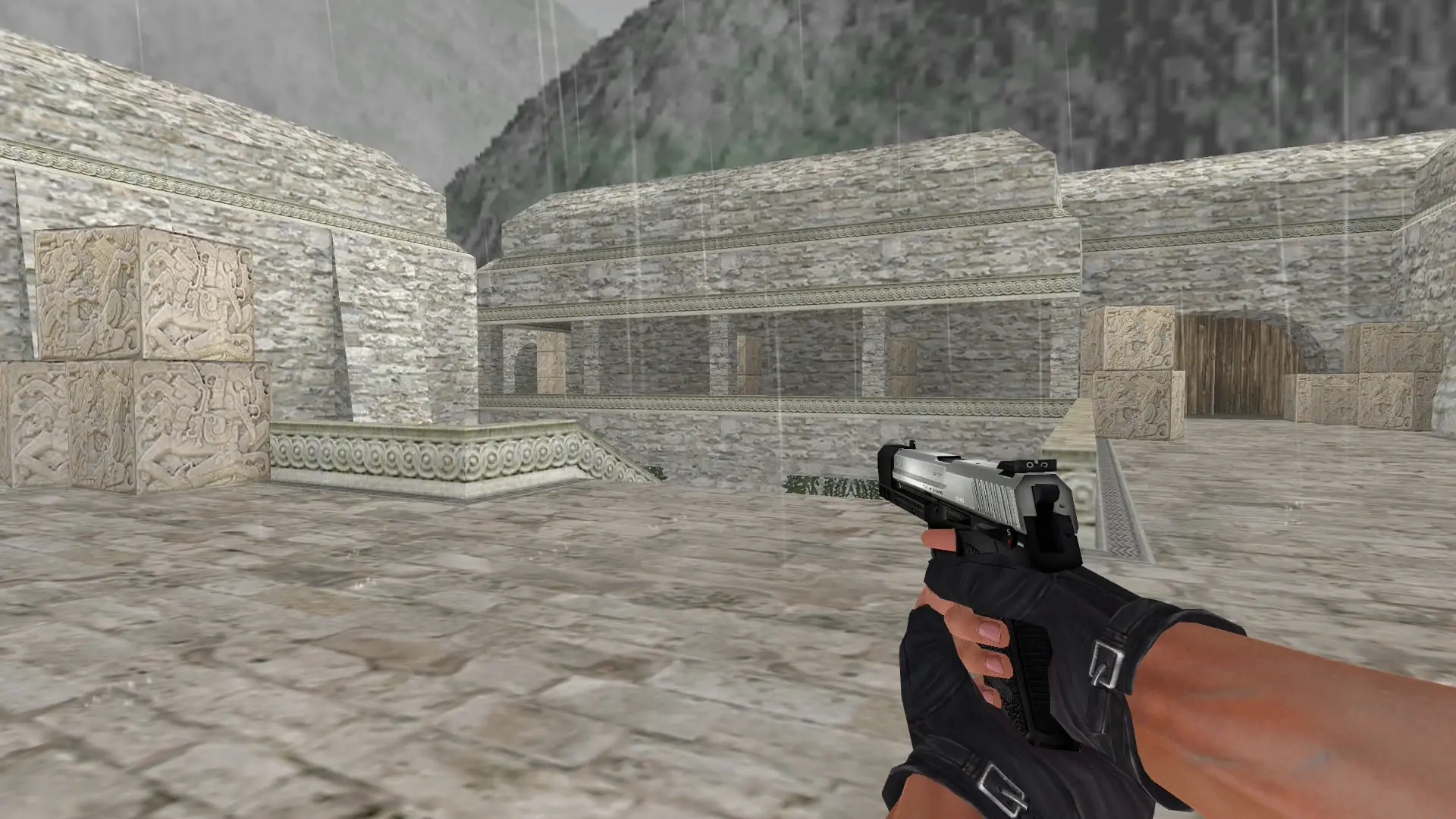 P228 Silver — de_aztec (first person)