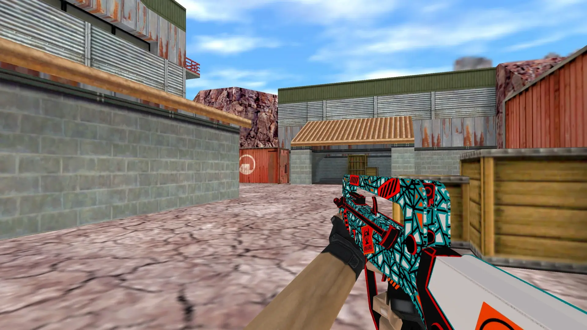 FAMAS Angry Emoji — de_nuke (first person)
