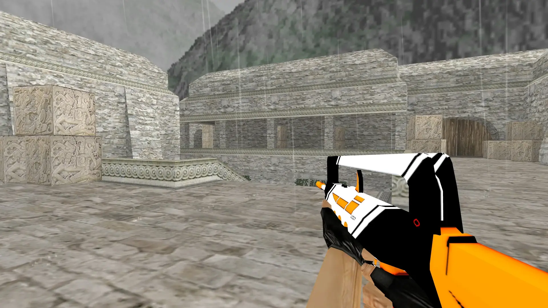 FAMAS Asiimov — de_aztec (first person)