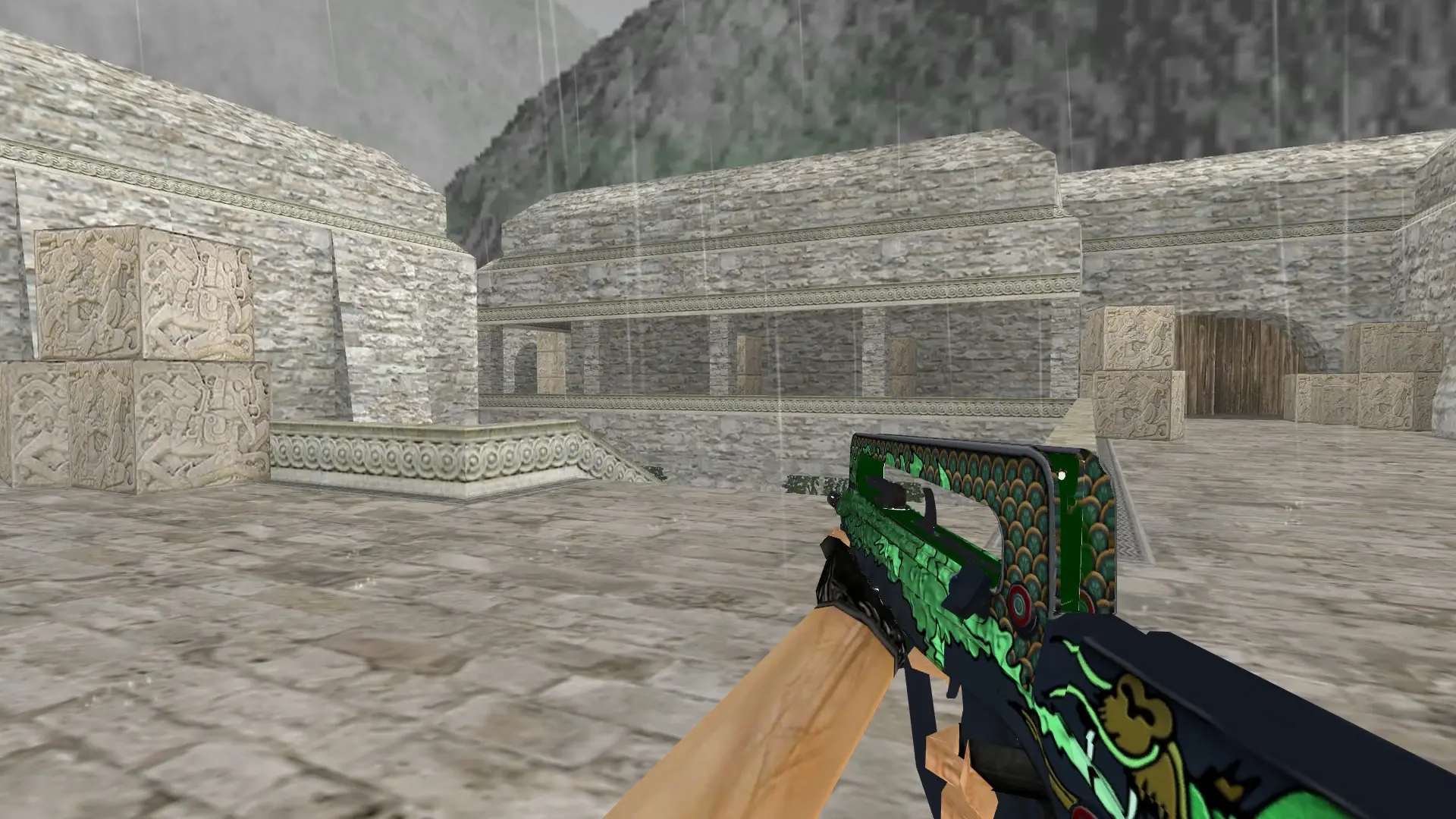 FAMAS Auspicious Power — de_aztec (first person)