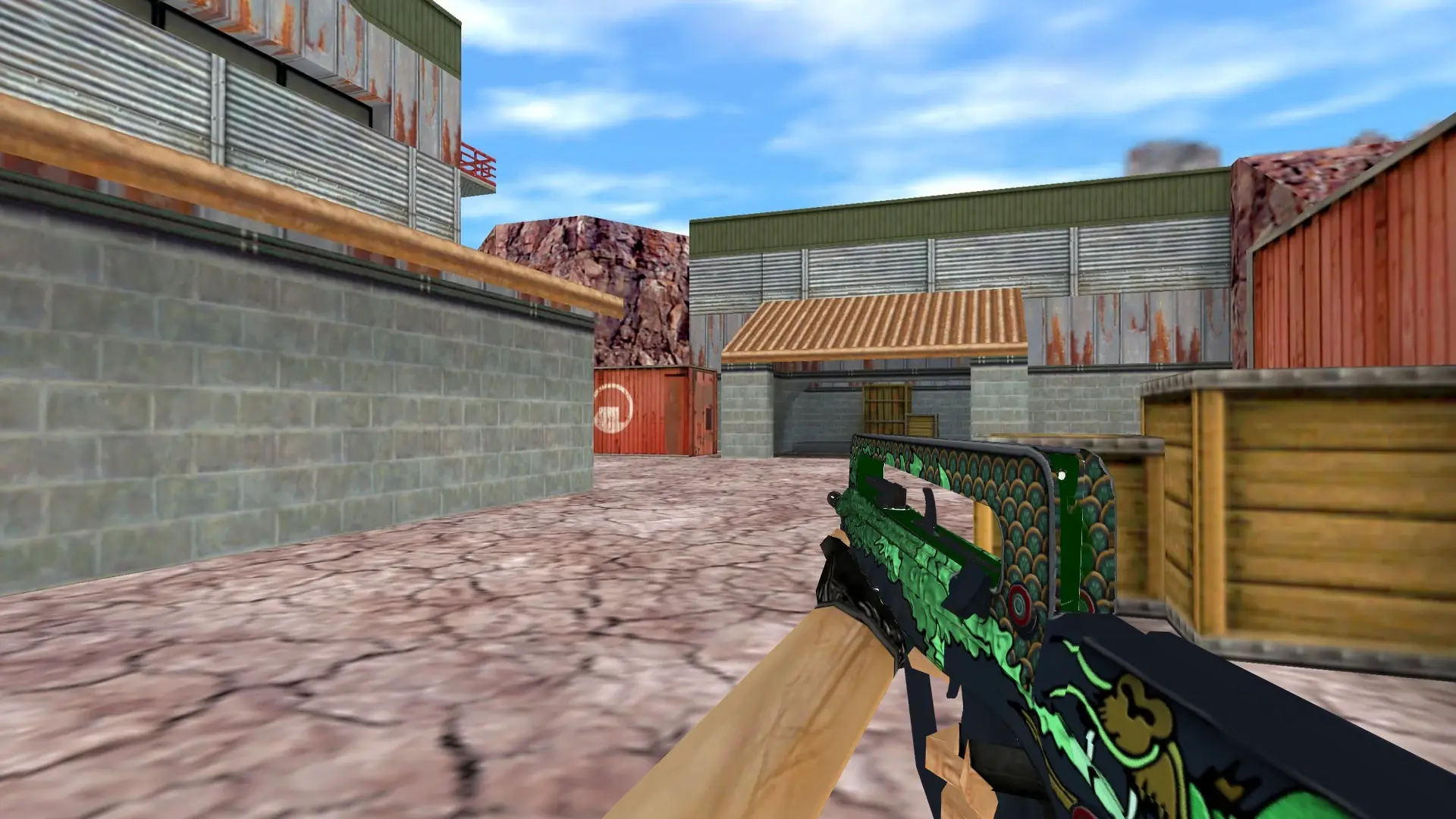 FAMAS Auspicious Power — de_nuke (first person)