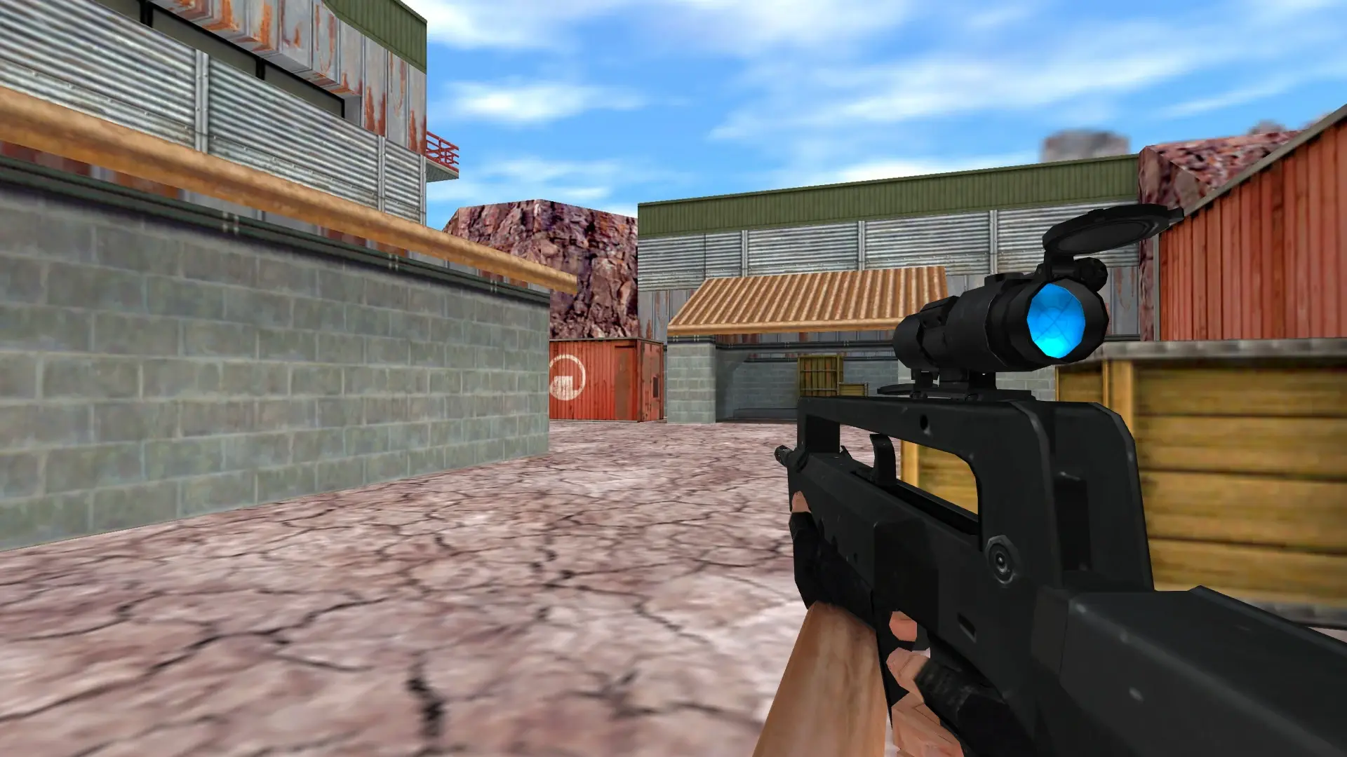 FAMAS Blue Scope — de_nuke (first person)