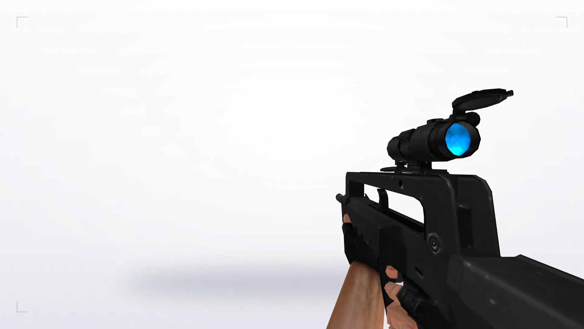 FAMAS Blue Scope — first person