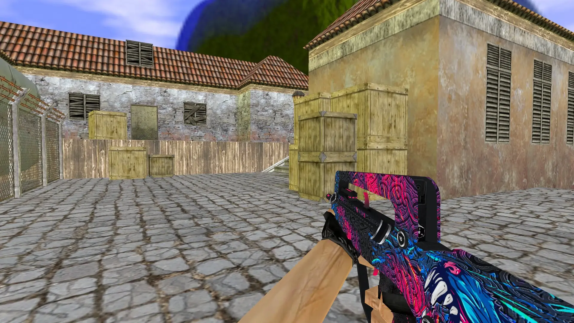 FAMAS Blue Wolf Elite — de_inferno (first person)