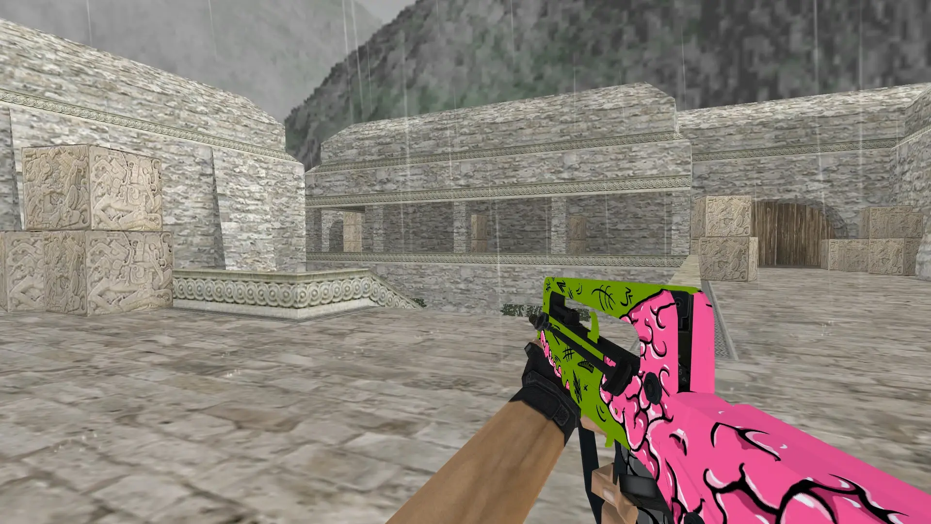 FAMAS Brainfreak — de_aztec (first person)