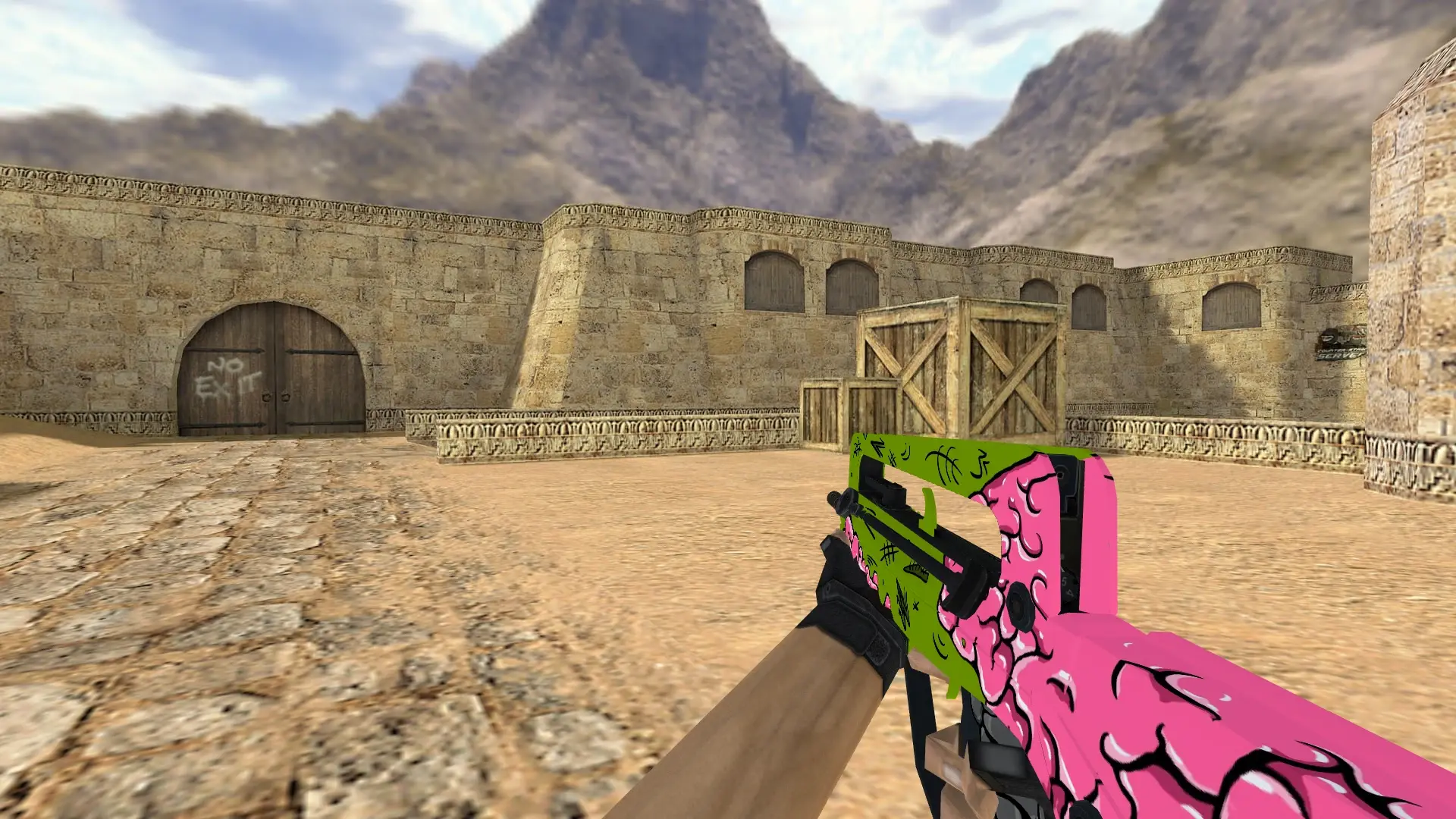 FAMAS Brainfreak — de_dust2 (first person)