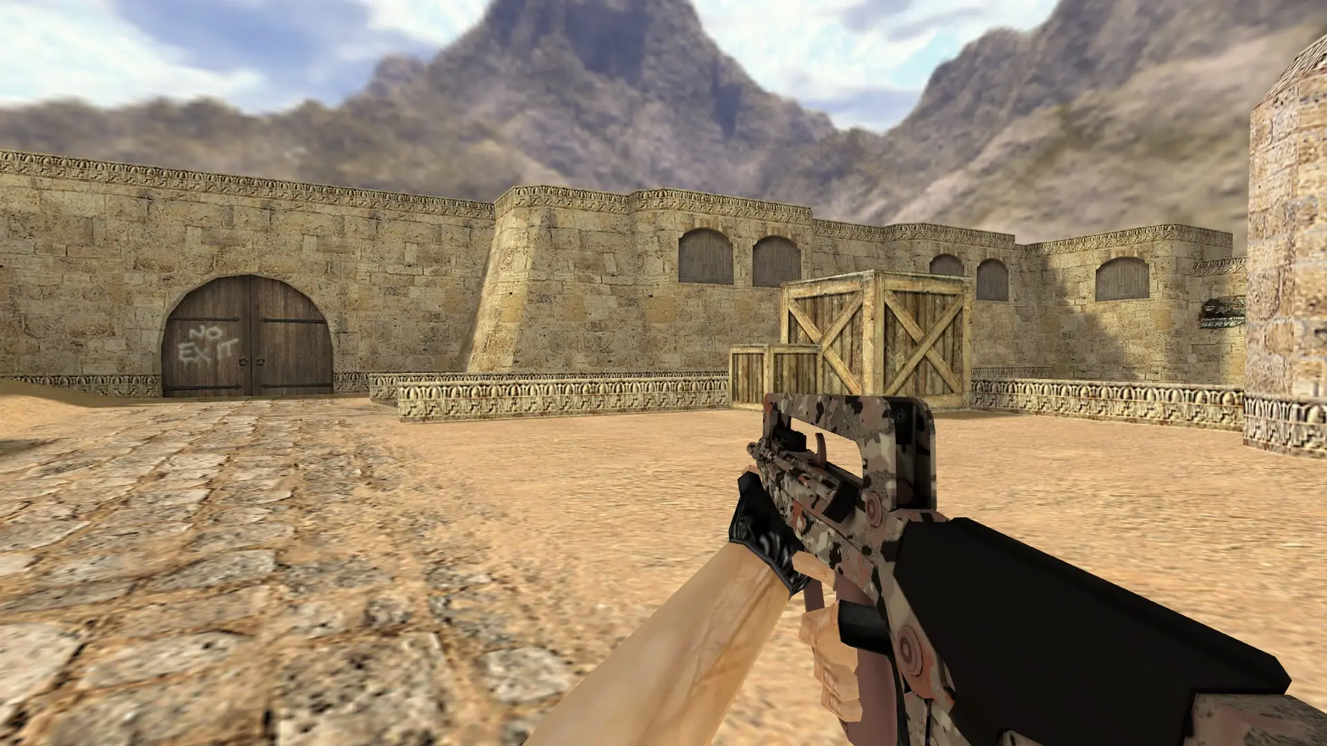 FAMAS CaliCamo — de_dust2 (first person)