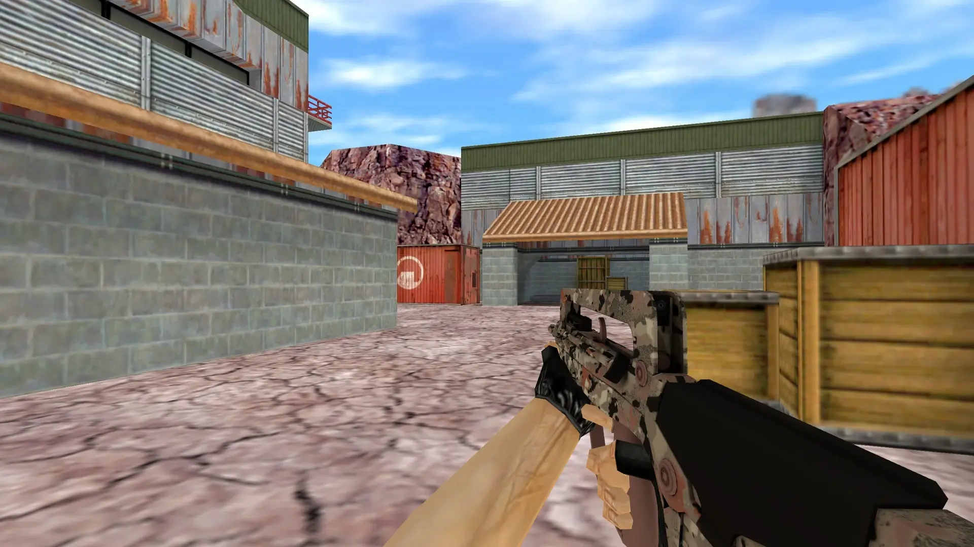 FAMAS CaliCamo — de_nuke (first person)