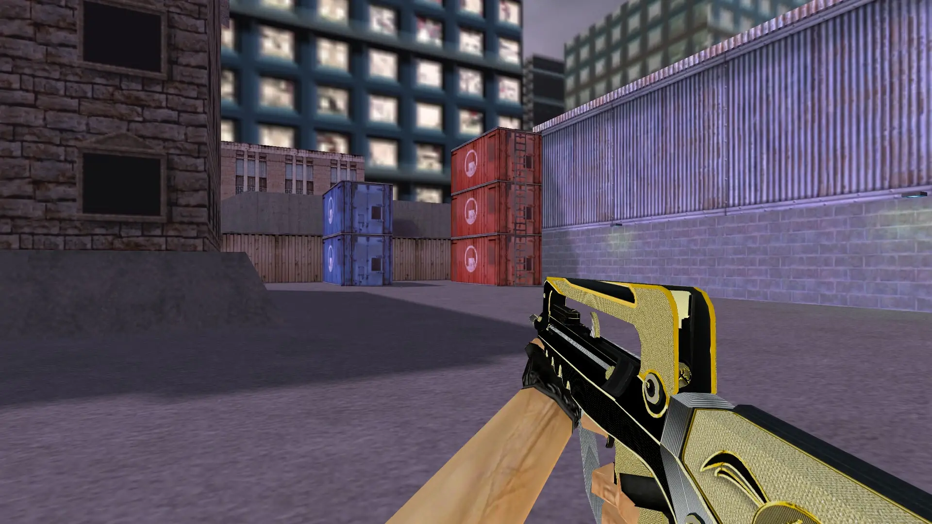 FAMAS Gold Legend — cs_assault (first person)