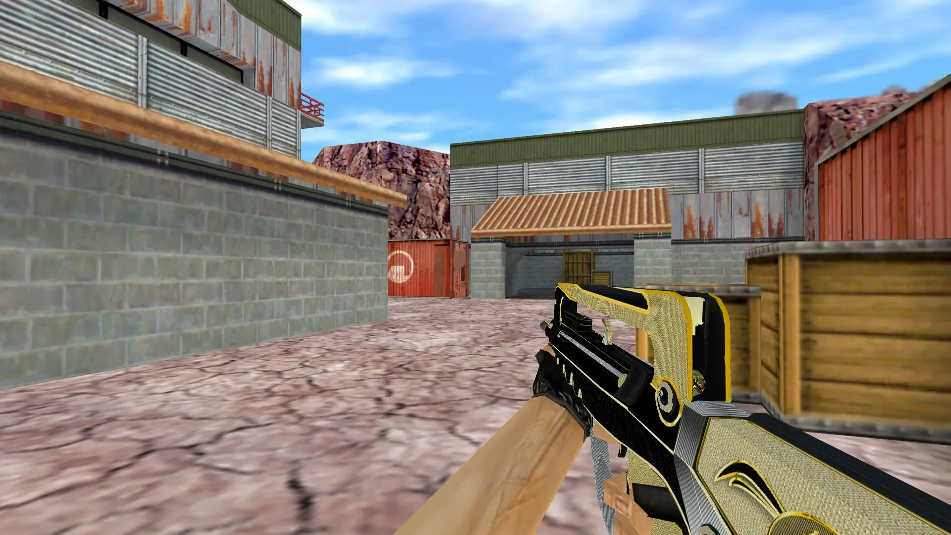 FAMAS Gold Legend — de_nuke (first person)