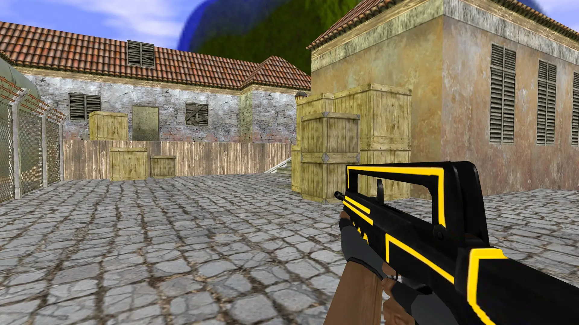 FAMAS Gold Neon — de_inferno (first person)
