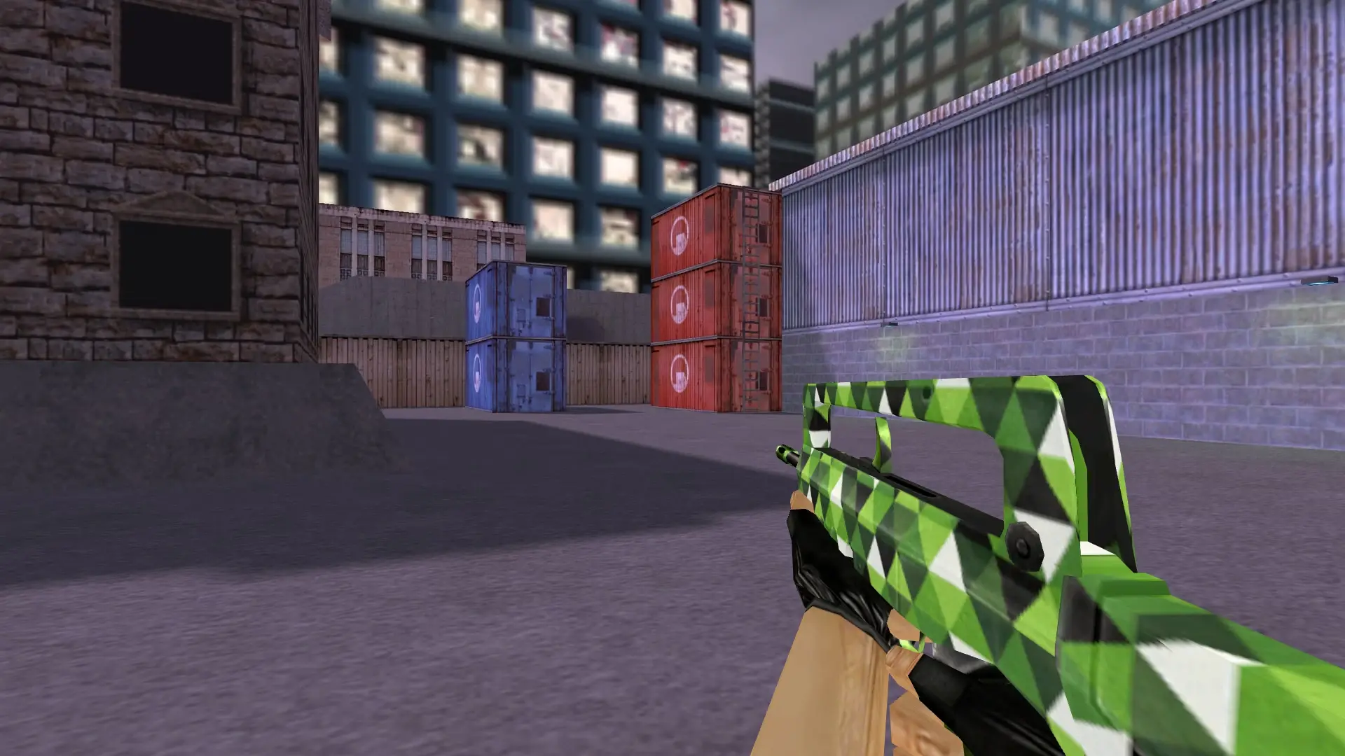FAMAS Green Triangle — cs_assault (first person)