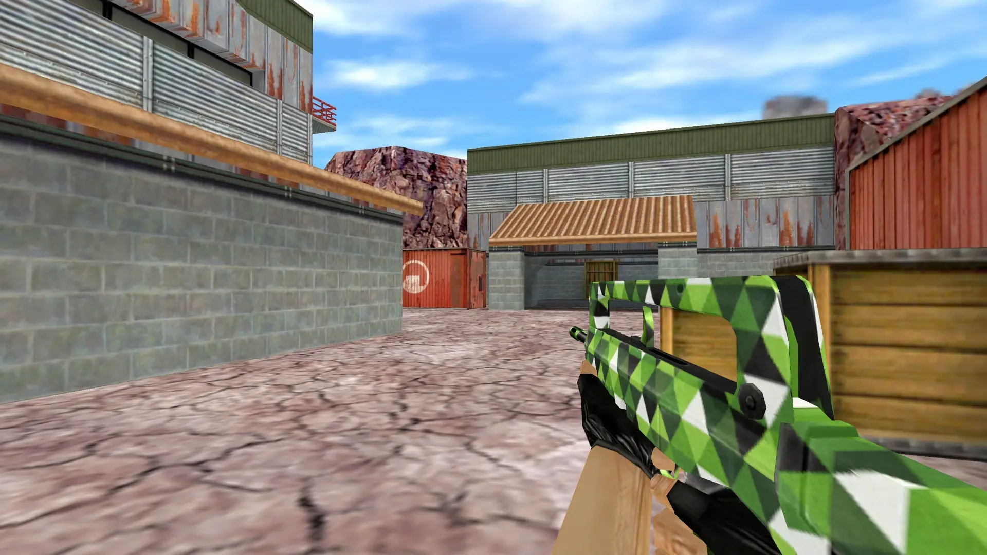 FAMAS Green Triangle — de_nuke (first person)