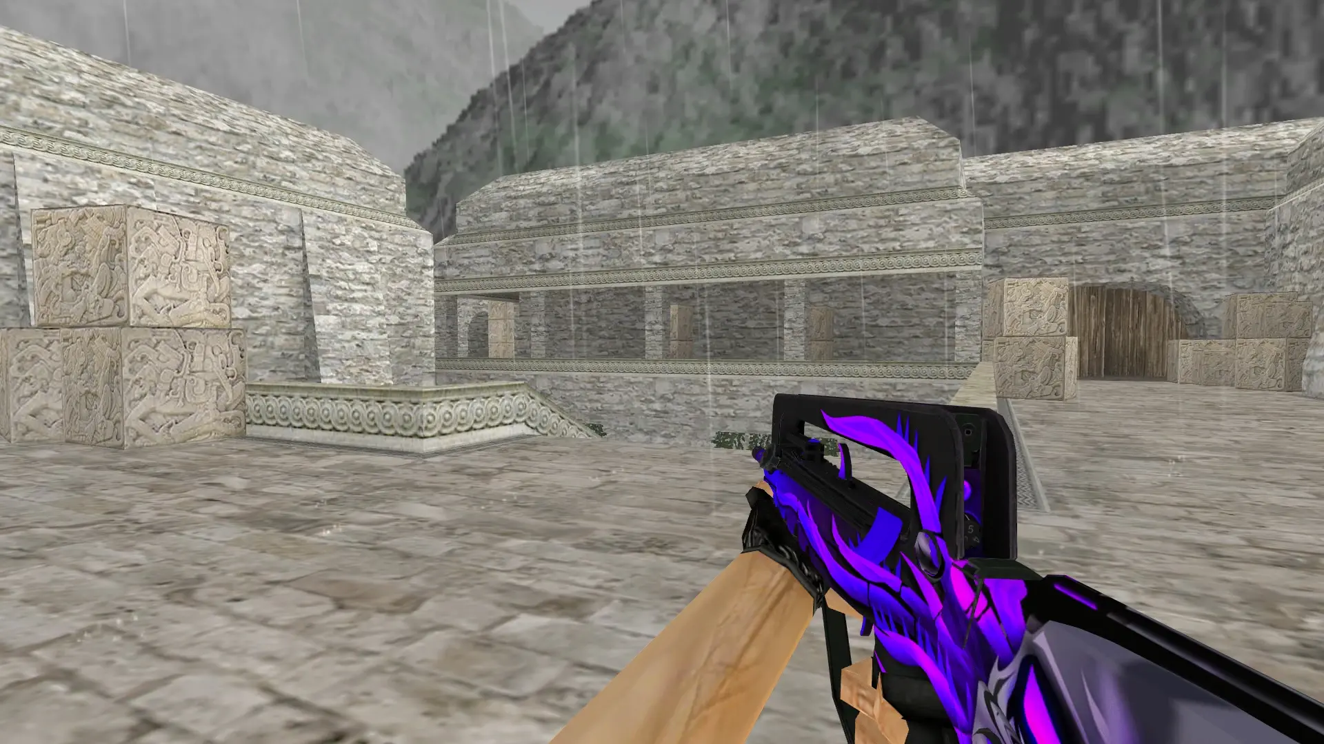 FAMAS Carthage — de_aztec (first person)