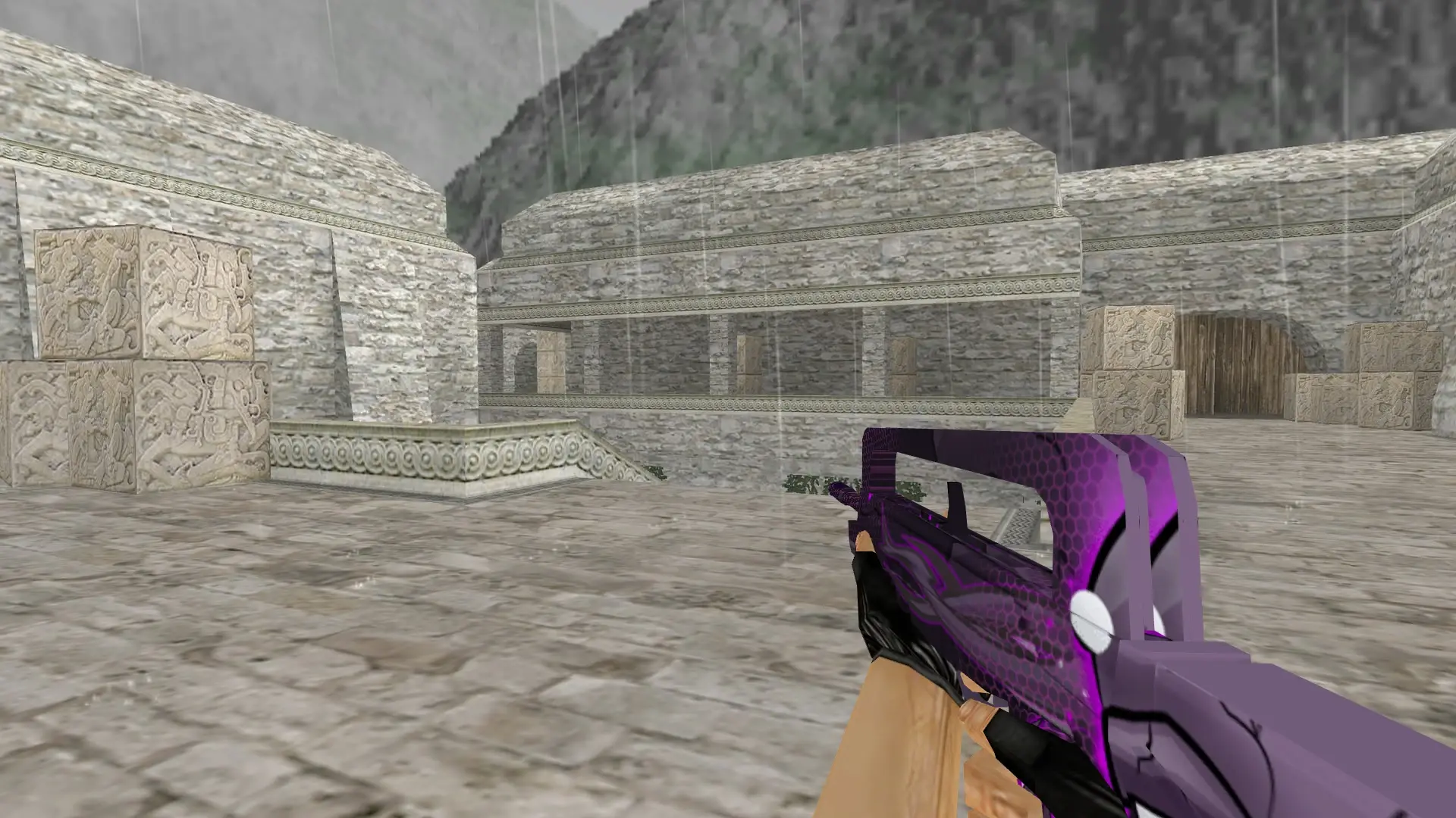 FAMAS Magic Skull — de_aztec (first person)
