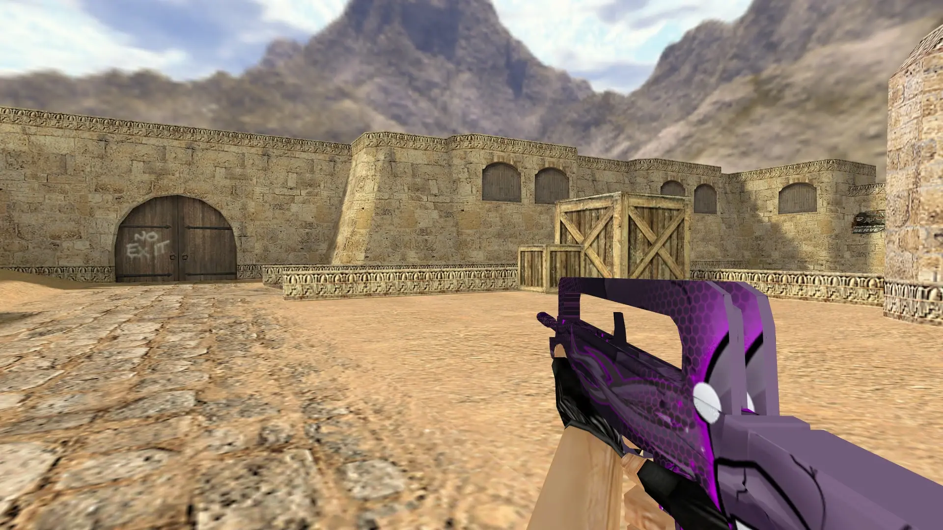FAMAS Magic Skull — de_dust2 (first person)