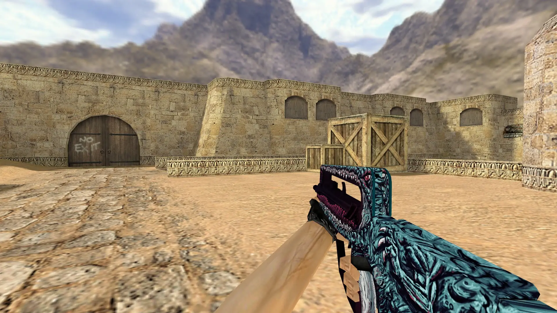 FAMAS Man-Eater — de_dust2 (first person)