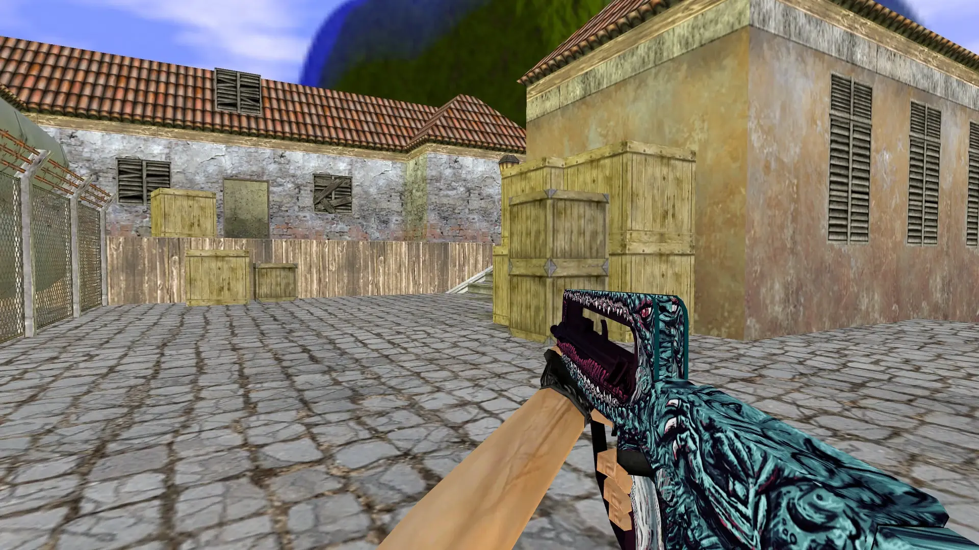 FAMAS Man-Eater — de_inferno (first person)