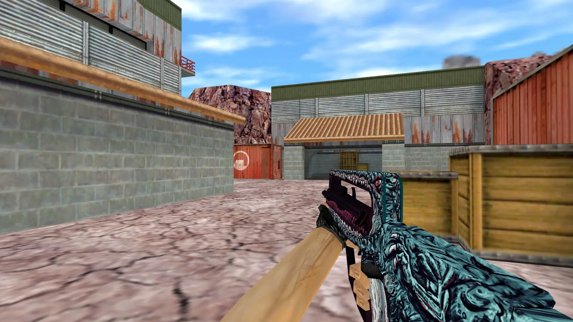 FAMAS Man-Eater — de_nuke (first person)