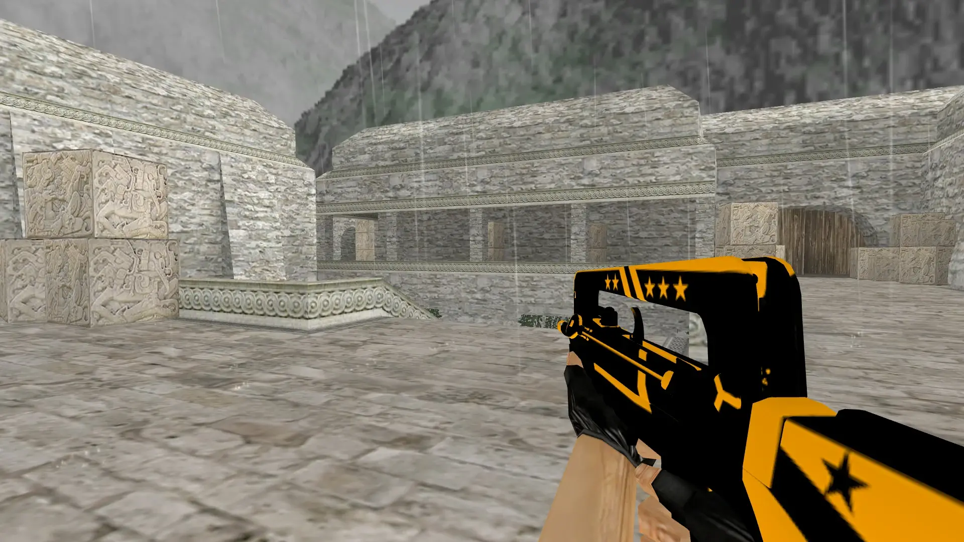 FAMAS Clarion — de_aztec (first person)