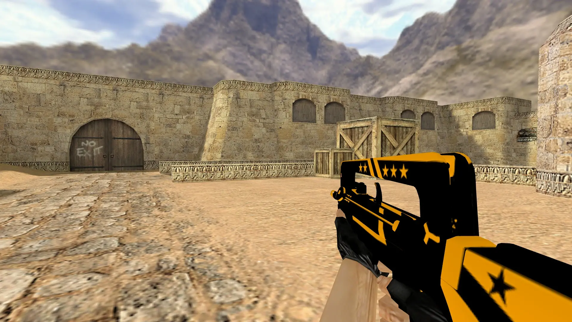 FAMAS Clarion — de_dust2 (first person)