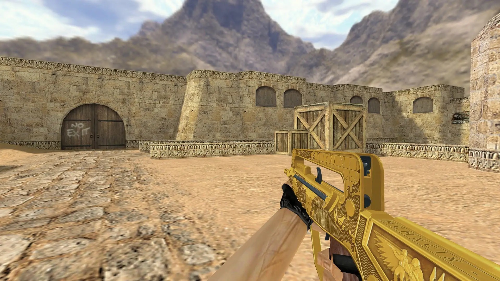 FAMAS | Commemoration — de_dust2 (first person)