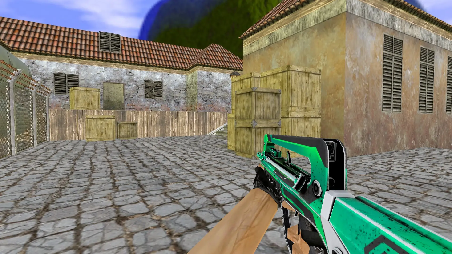 FAMAS Cyber Green — de_inferno (first person)