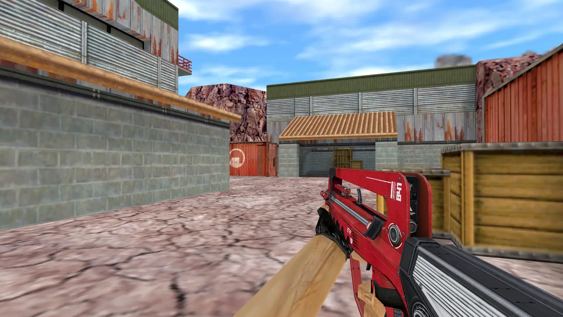 FAMAS Falcon Red — de_nuke (first person)