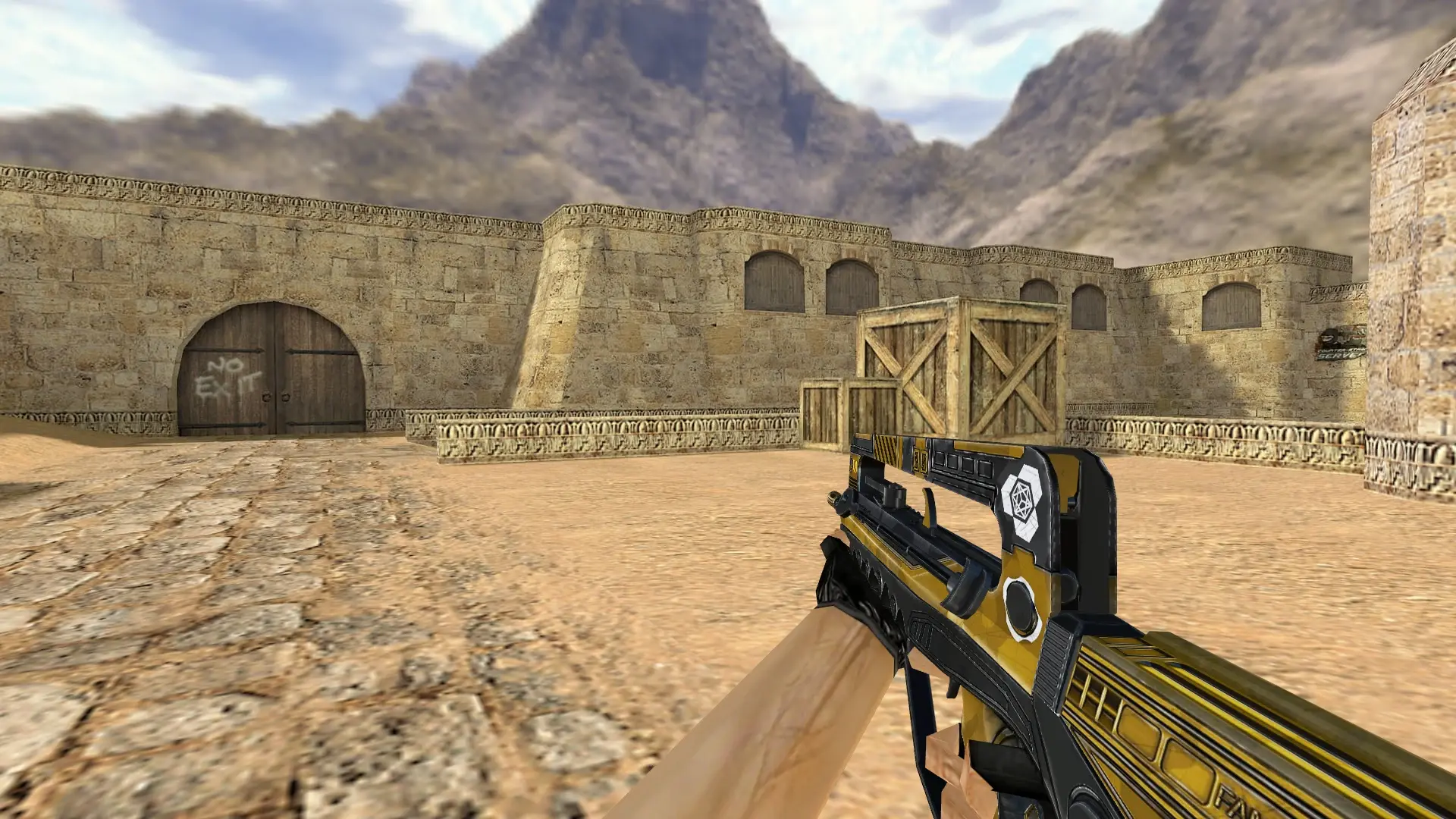 FAMAS Frak — de_dust2 (first person)